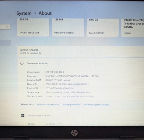 HP 250 G7 (Refurbished) - Image 3